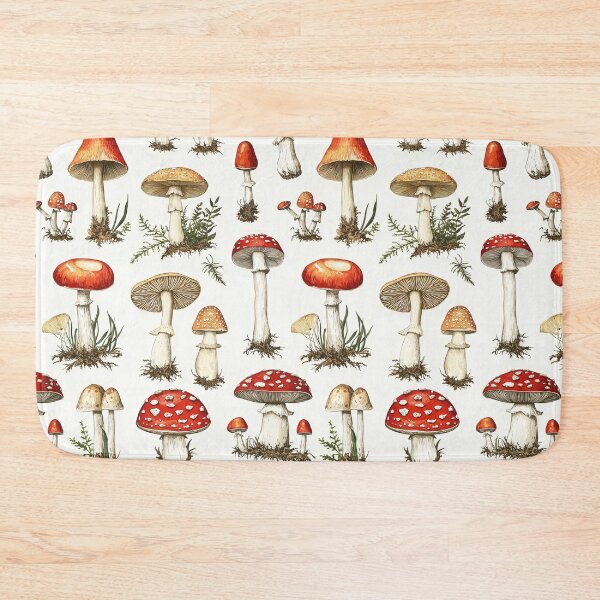 Item preview, Nature-inspired mushroom drawings in soft, earthy tones designed and sold by Piotrek0001.