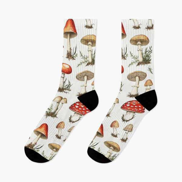 Item preview, Nature-inspired mushroom drawings in soft, earthy tones designed and sold by Piotrek0001.