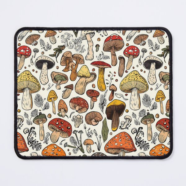 Item preview, Botanical mushroom illustrations with intricate detailing designed and sold by Piotrek0001.