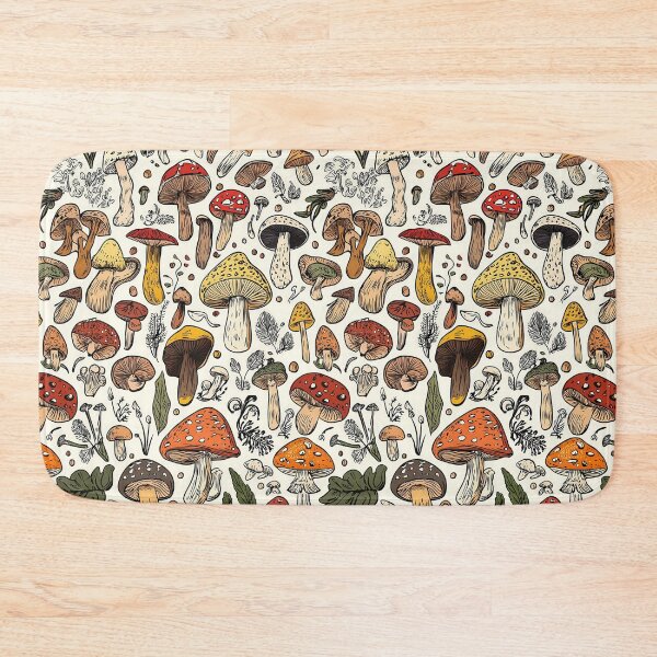 Item preview, Botanical mushroom illustrations with intricate detailing designed and sold by Piotrek0001.