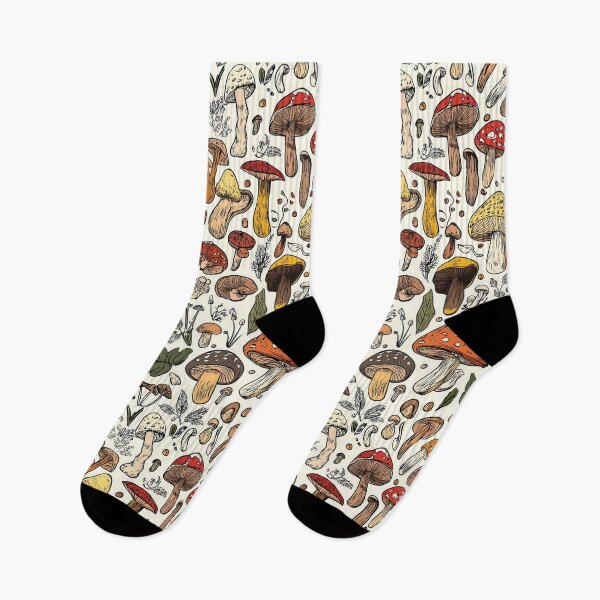 Item preview, Botanical mushroom illustrations with intricate detailing designed and sold by Piotrek0001.