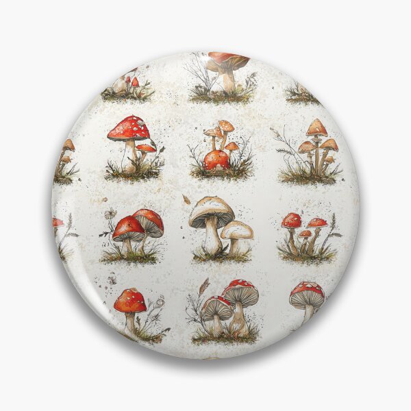 Item preview, Lush and colorful artwork of wild mushrooms designed and sold by Piotrek0001.