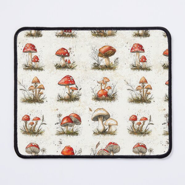 Item preview, Lush and colorful artwork of wild mushrooms designed and sold by Piotrek0001.