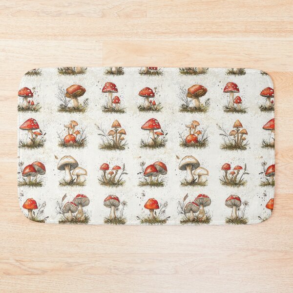 Item preview, Lush and colorful artwork of wild mushrooms designed and sold by Piotrek0001.
