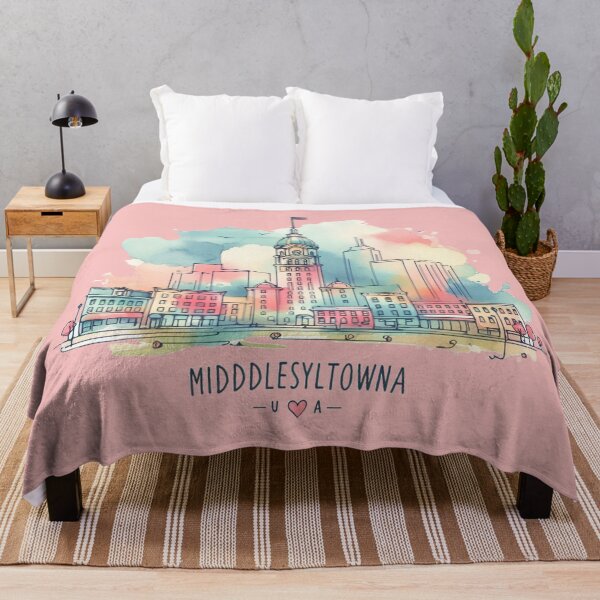 Item preview, Cute Retro Middletown Pennsylvania USA Outline Illustration,  designed and sold by PaintMeWorld.