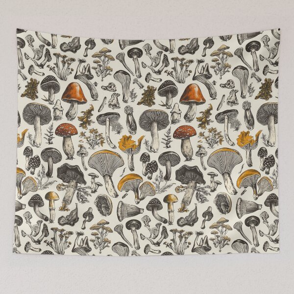 Item preview, Realistic fungi prints for forest enthusiasts designed and sold by Piotrek0001.