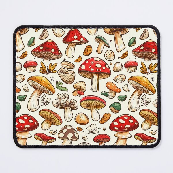 Item preview, Botanical-style graphics featuring wild mushroom species designed and sold by Piotrek0001.