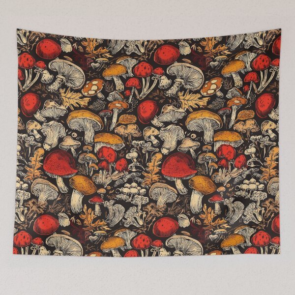 Item preview, Stunning mushroom depictions with lifelike details designed and sold by Piotrek0001.