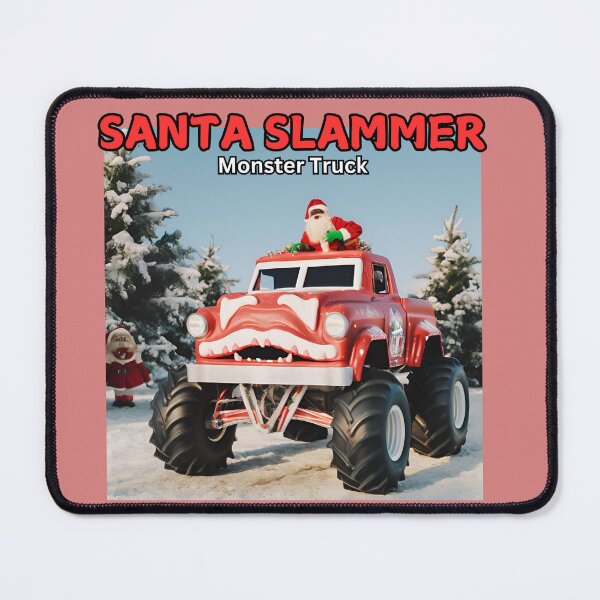 Item preview, SANTA SLAMMER Christmas Monster Truck designed and sold by FroggyFly Designs.