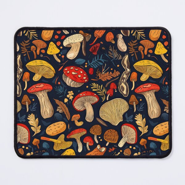 Item preview, Nature-themed mushroom art with vibrant patterns designed and sold by Piotrek0001.