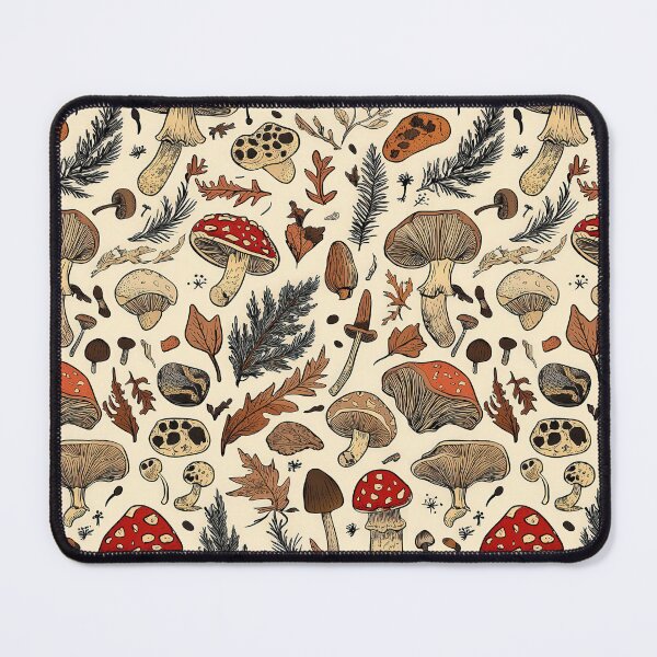Item preview, Forest-inspired mushroom artwork for botanical lovers designed and sold by Piotrek0001.