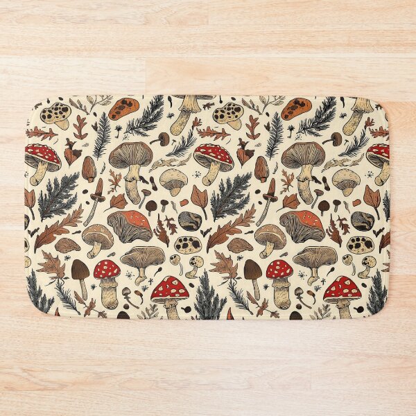 Item preview, Forest-inspired mushroom artwork for botanical lovers designed and sold by Piotrek0001.