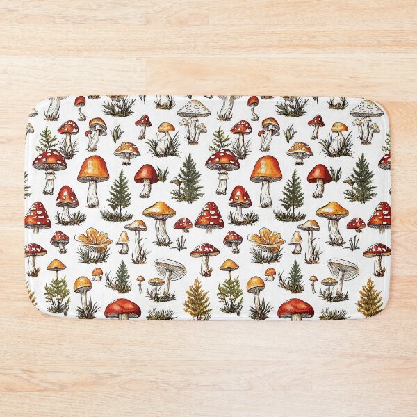 Item preview, Intricate designs of mushrooms and woodland elements designed and sold by Piotrek0001.