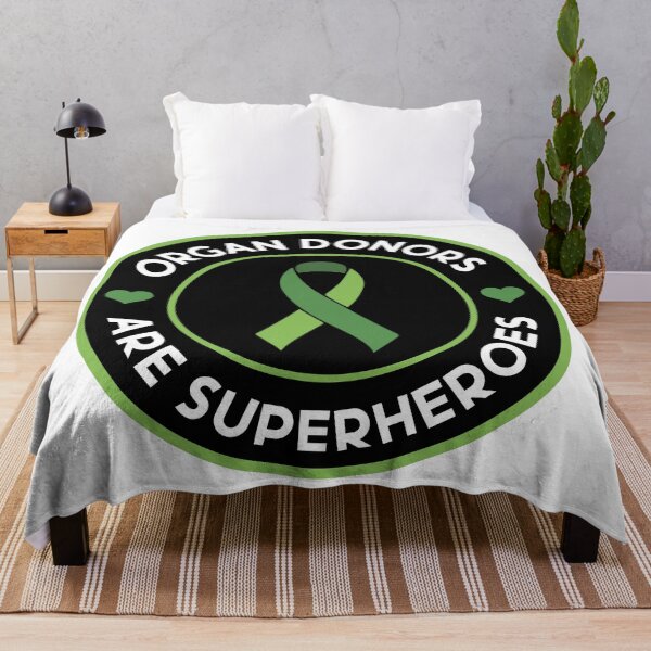 Item preview, Organ Donors Are Superheroes – Ribbon Logo designed and sold by Wolagno.