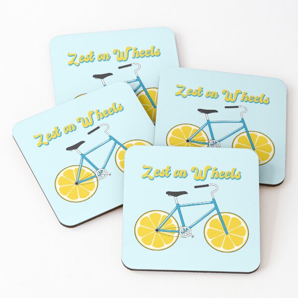 Item preview, Zest on Wheels Lemons Cycling designed and sold by FlashCraft Design.