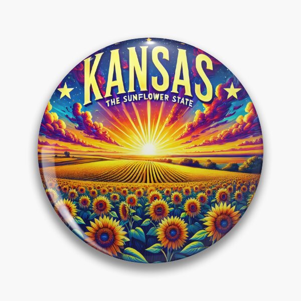 Item preview, Kansas: The Golden Sunflower State designed and sold by communedesigns.