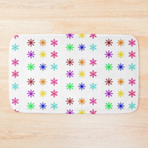 Item preview, Vibrant Multicolored Snowflake Art sticker pack 9x - winter season designed and sold by KennyLucky.