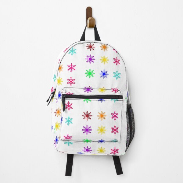 Item preview, Vibrant Multicolored Snowflake Art sticker pack 9x - winter season designed and sold by KennyLucky.