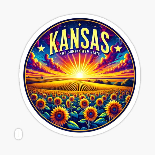 Item preview, Kansas: The Golden Sunflower State designed and sold by communedesigns.