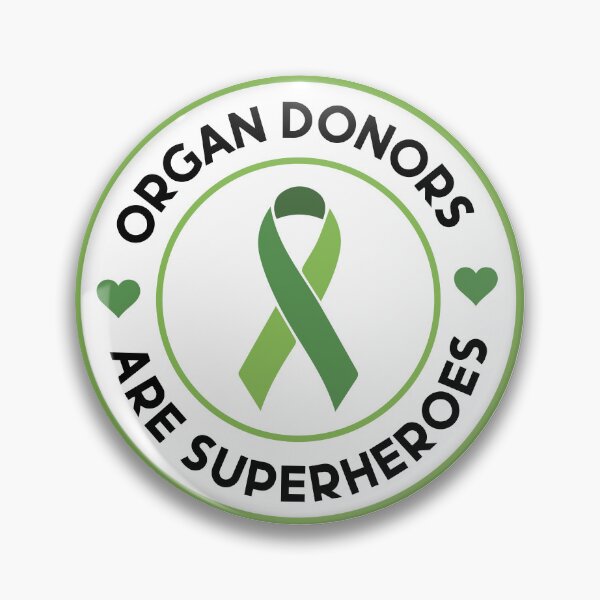Item preview, Organ Donors Are Superheroes – Ribbon Logo designed and sold by Wolagno.