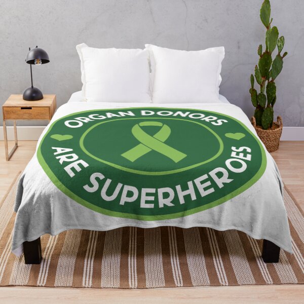 Item preview, Organ Donors Are Superheroes – Ribbon Logo designed and sold by Wolagno.