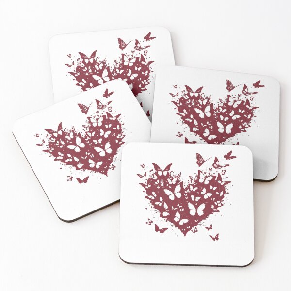 Item preview, Butterflies flying from heart designed and sold by Marcu Ioachim.