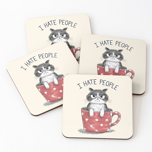 Item preview, I Hate People Funny Cat   designed and sold by Dream-Fab.