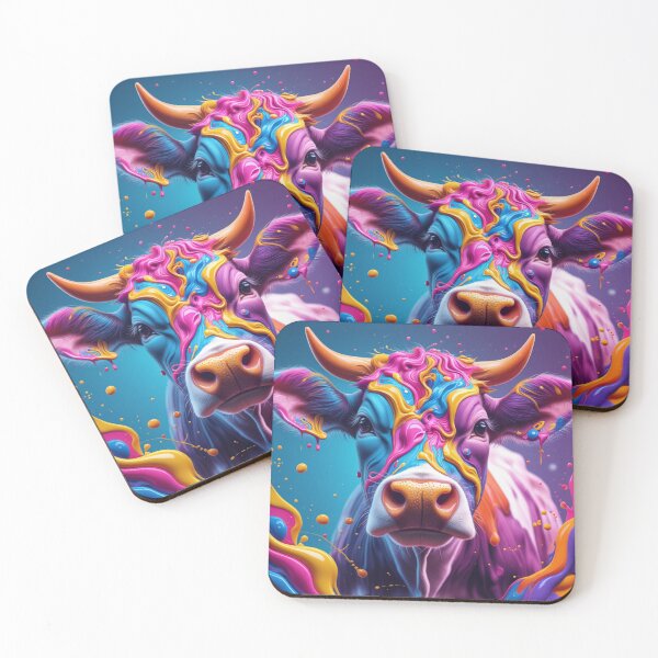 Item preview, A vibrant potrait of a Cow. designed and sold by Kanchan1987.