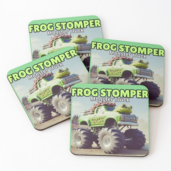Item preview, FROG STOMPER Monster Truck designed and sold by FroggyFly Designs.