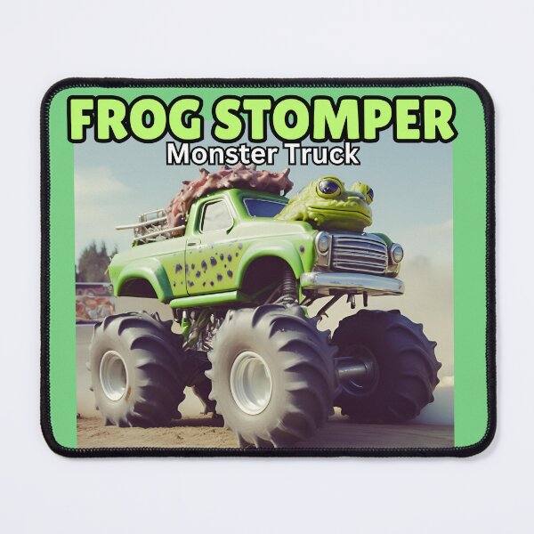 Item preview, FROG STOMPER Monster Truck designed and sold by FroggyFly Designs.