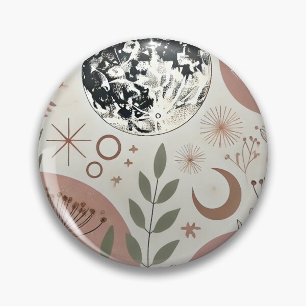 Item preview, Pastel Boho Aesthetic Moon Phases and Botanical Art designed and sold by MZCREATIONS144.