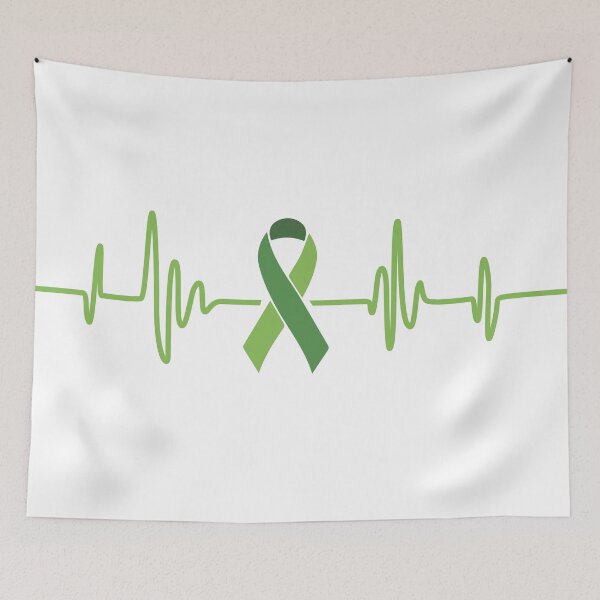 Item preview, Green Ribbon - Mental Health, Bipolar Disorder, Leukemia, Depression Ribbon designed and sold by Wolagno.