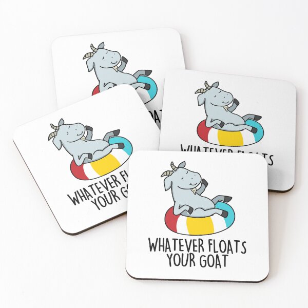 Item preview, Whatever Floats Your Goat Funny Animal Puns  designed and sold by punnybone.