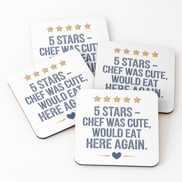 Item preview, 5 Stars Chef Was Cute Funny Restaurant Foodie Design designed and sold by Maddy V Store.