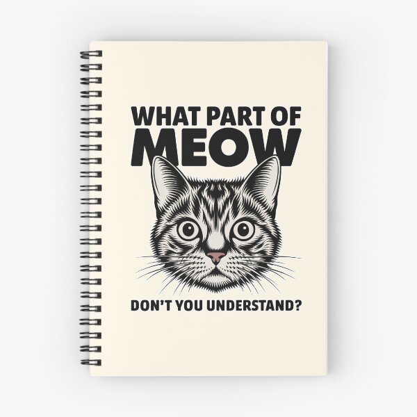 Item preview, What Part of Meow Don’t You Understand Funny Cat Design designed and sold by Dream-Fab.