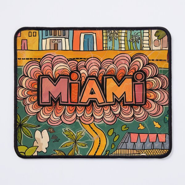 Item preview, Miami Whimsical City Life Abstract Vintage Zentangle Art designed and sold by Witty Shirts.