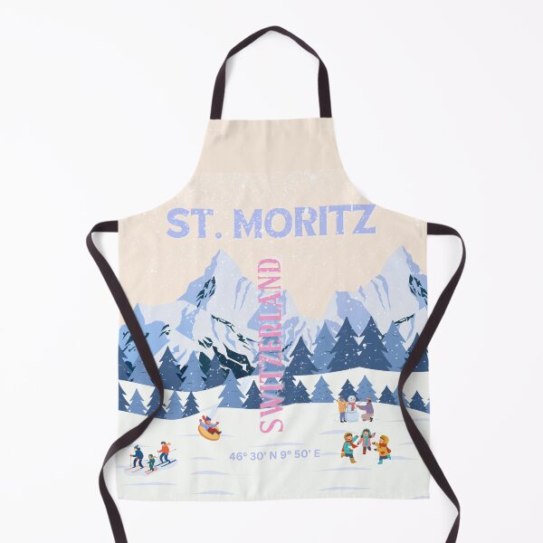 Item preview, St. Moritz Travel Art, Switzerland Travel Art designed and sold by Magic Love Art Print.