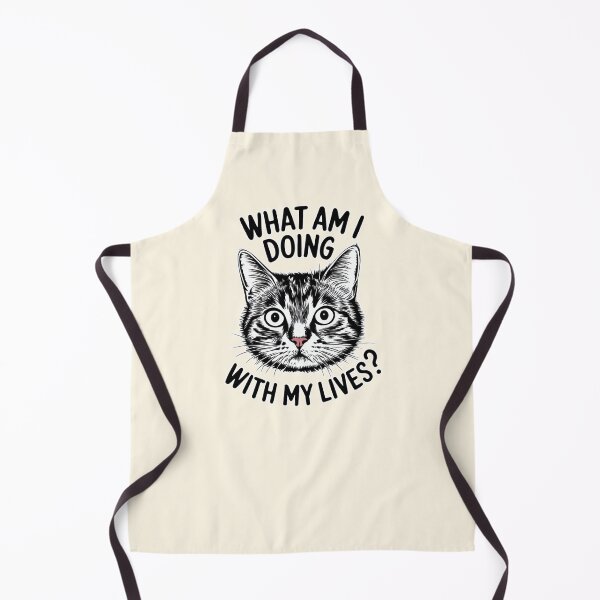 Item preview, What Am I Doing With My Lives Funny Cat Design designed and sold by Dream-Fab.