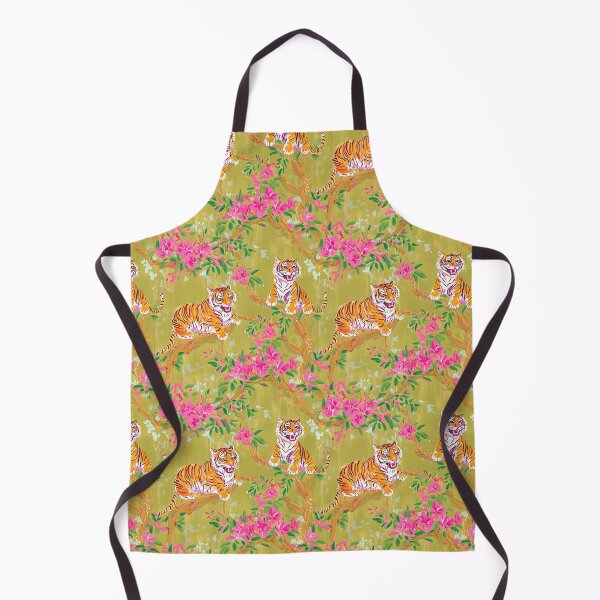 Item preview, Tigre en jardín chinoiserie, pintura al óleo designed and sold by SophieClimaArt.