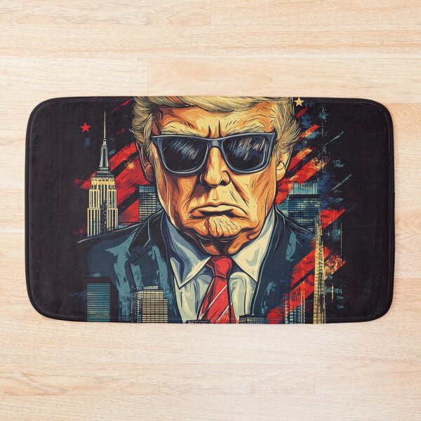 Item preview, The Most Famous Donald Black Glass Collage Art designed and sold by GrinGalore.