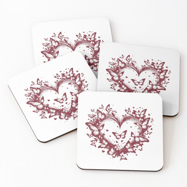Item preview, Symbol of love surrounded by butterflies designed and sold by Marcu Ioachim.