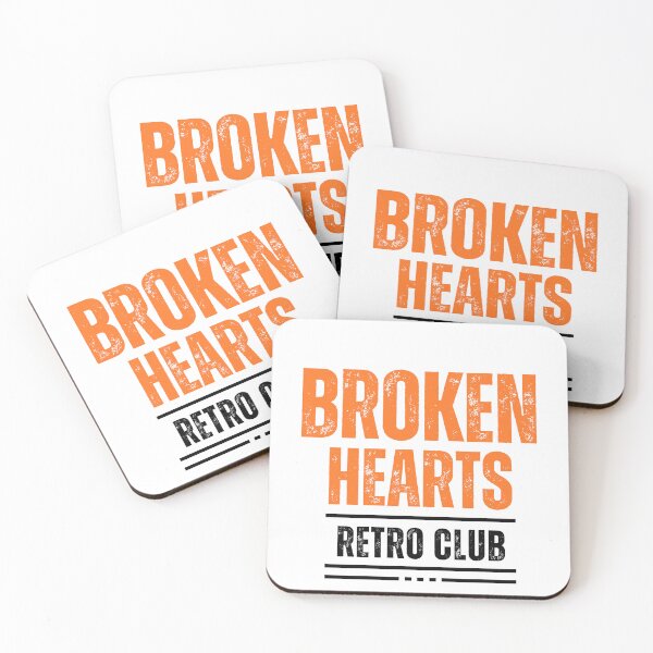 Item preview, Broken hearts Retro Club designed and sold by felric.