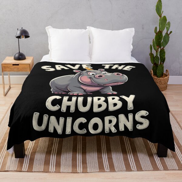 Item preview, Save The Chubby Unicorns Rhino Animal Rights designed and sold by Blok45.