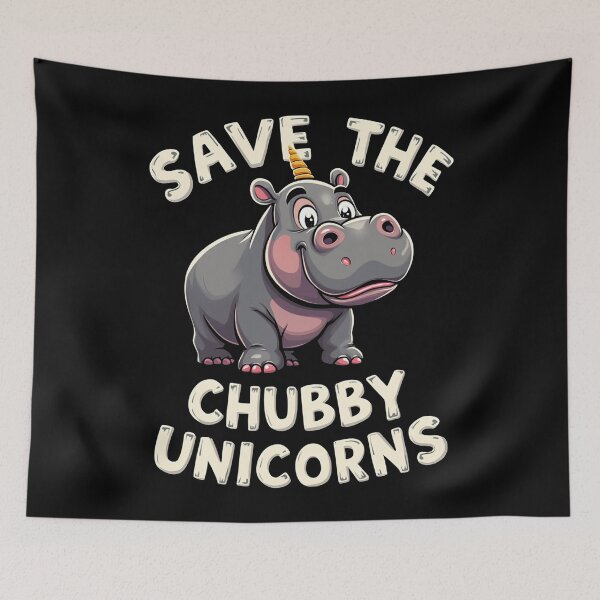 Item preview, Save The Chubby Unicorns Rhino Animal Rights designed and sold by Blok45.