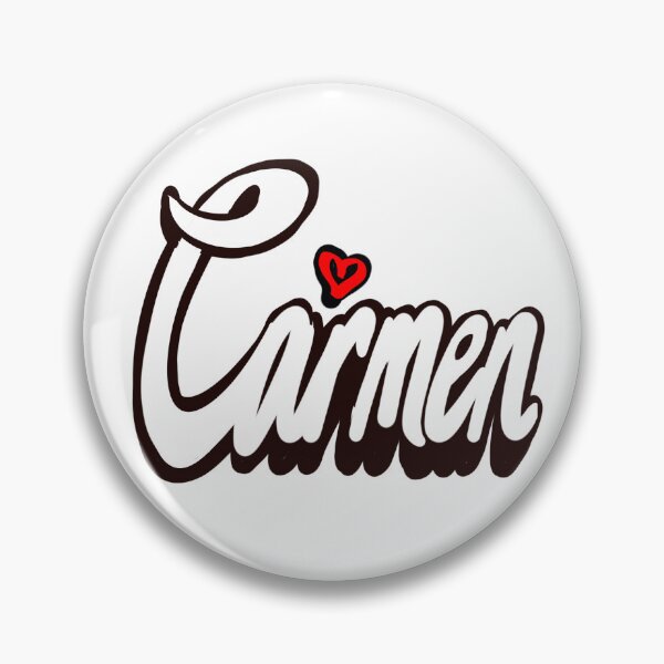 Item preview, Carmen popular girls first name in white with red heart. Personalized personalised customised name Carmen designed and sold by Artonmytee.