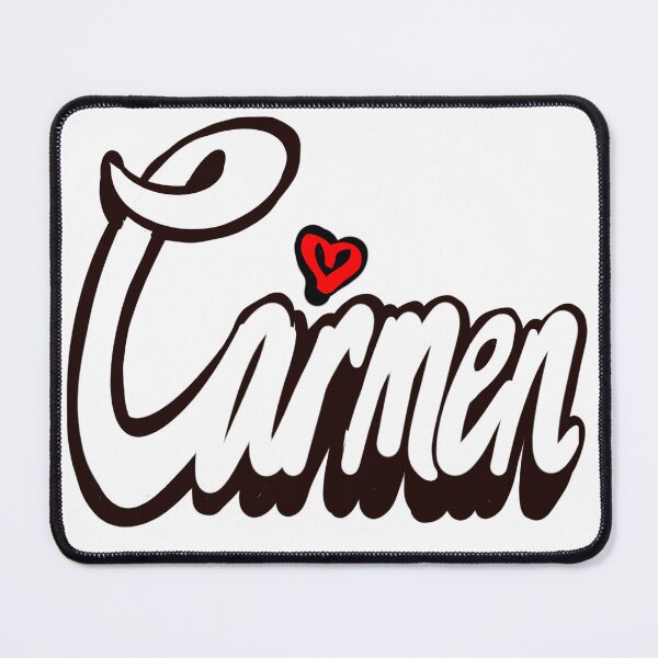 Item preview, Carmen popular girls first name in white with red heart. Personalized personalised customised name Carmen designed and sold by Artonmytee.