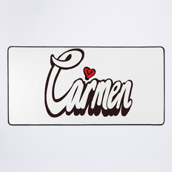 Item preview, Carmen popular girls first name in white with red heart. Personalized personalised customised name Carmen designed and sold by Artonmytee.