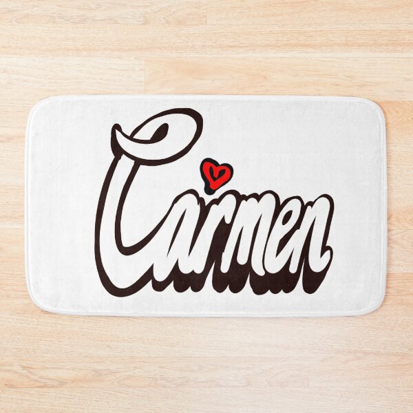 Item preview, Carmen popular girls first name in white with red heart. Personalized personalised customised name Carmen designed and sold by Artonmytee.