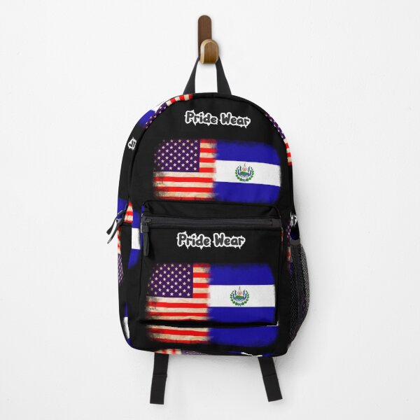 Item preview, US Flag and El Salvador Flag Pride Wear Design designed and sold by LovelyHappyGift.
