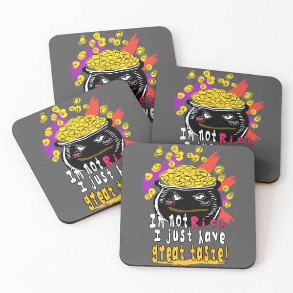 Item preview, Not Rich, Just Got Great Taste! – Sarcastic Pot of Gold(draw with fingers)  designed and sold by CoolEnthusias.